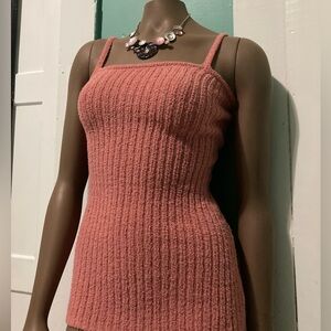 Women's Pink Knitted mini dress